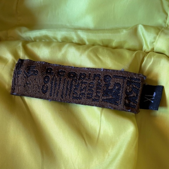 Vintage Yellow/Green Cop.Copine Puffer Jacket - Picture 4 of 5